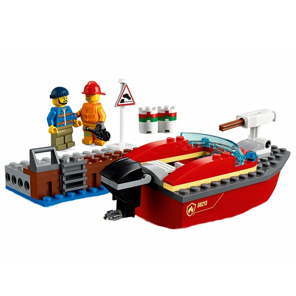 Конструктор LEGO Город Пожарные: Пожар в порту