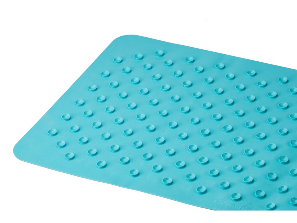 Антискользящий резиновый коврик для ванны ROXY-KIDS 35 x 76см, аквамарин