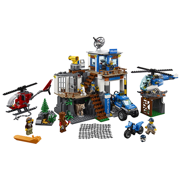 Конструктор LEGO Город Полицейский участок в горах