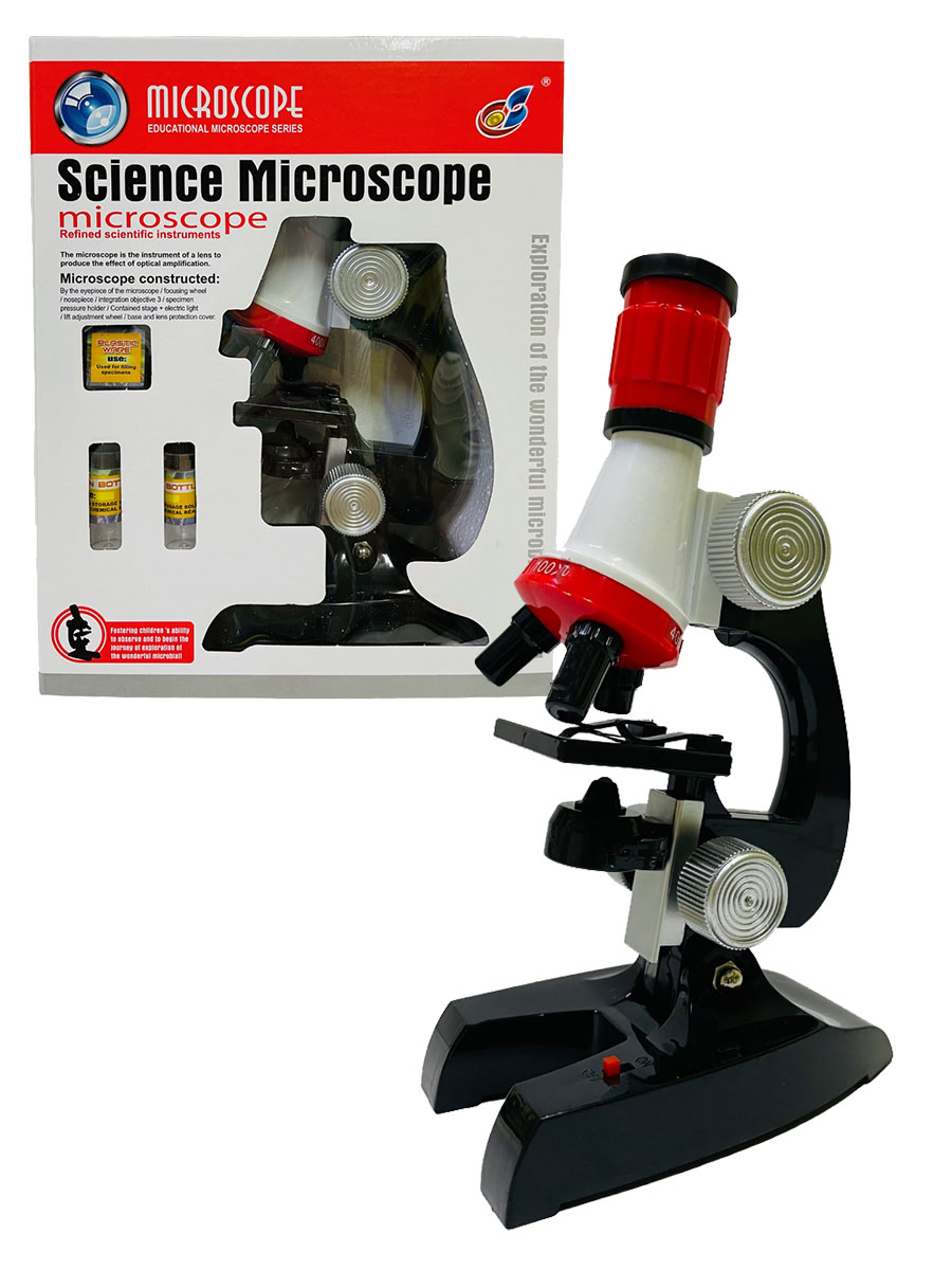 Микроскоп C2121 на бат. в коробке 19*9*24,3