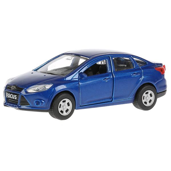 Машина метал. Технопарк Ford Focus синий 12см, откр. двери и багажн. 270729