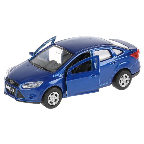 Машина метал. Технопарк Ford Focus синий 12см, откр. двери и багажн. 270729