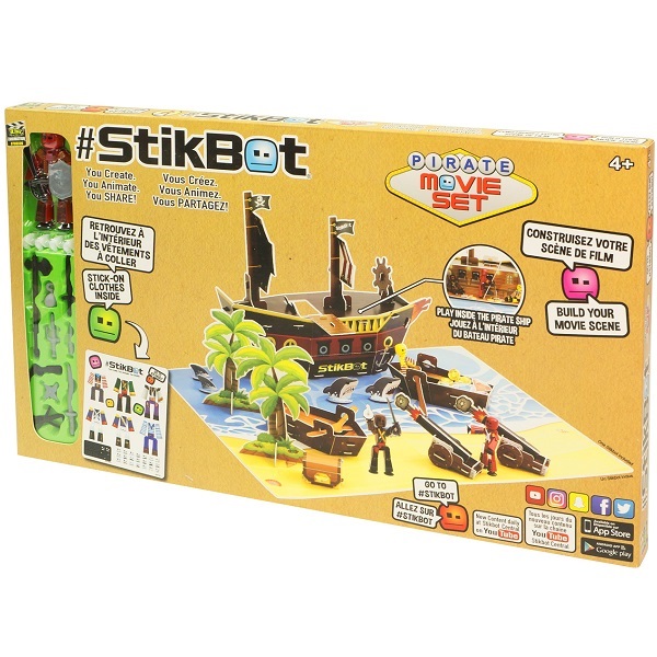 Игрушка Stikbot Набор Пиратский корабль