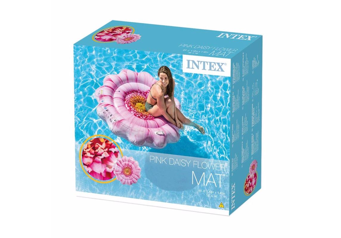 Матрас Розовый цветок 142*142см INTEX