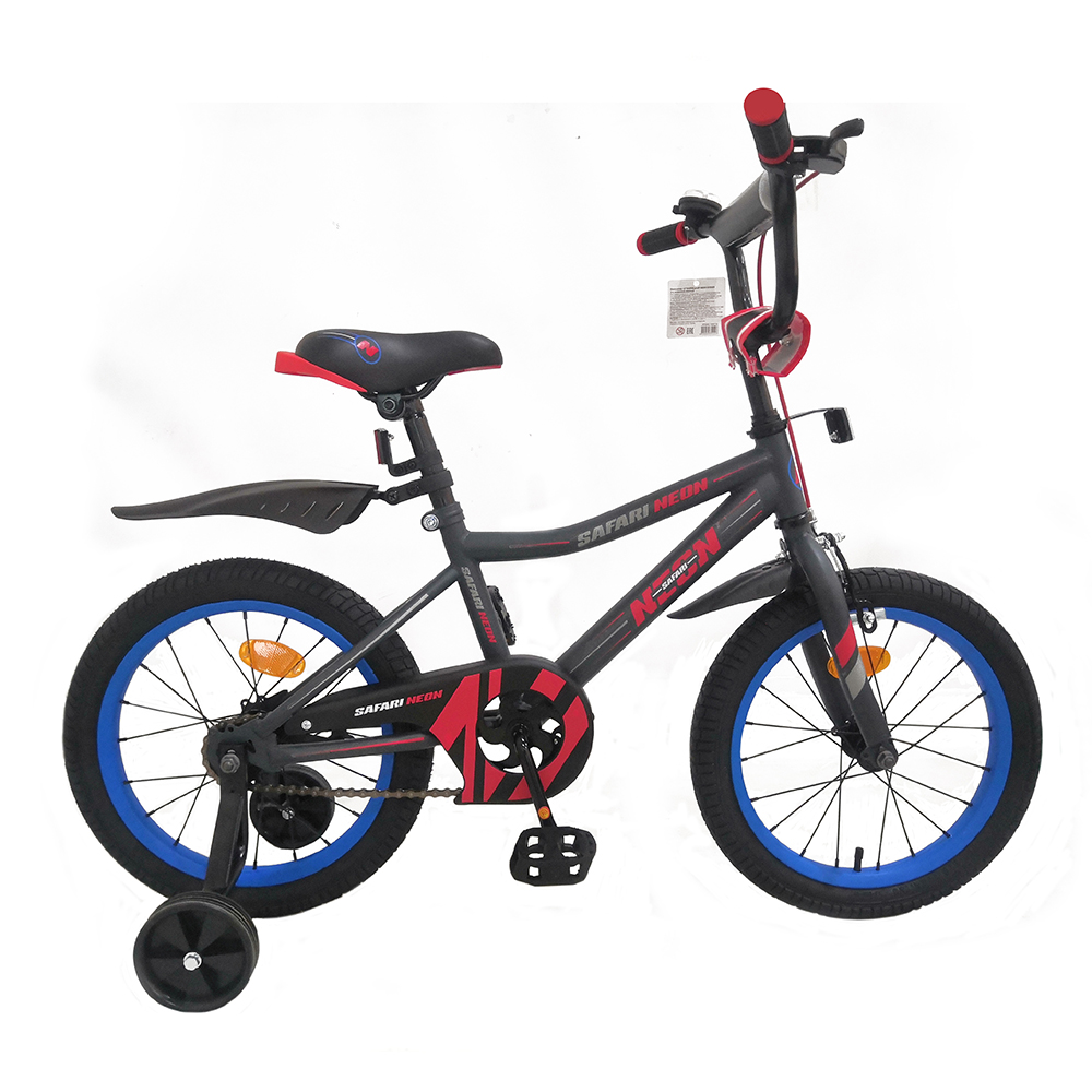 Велосипед 16" Safari proff Neon 2-х колесный красный 1045126