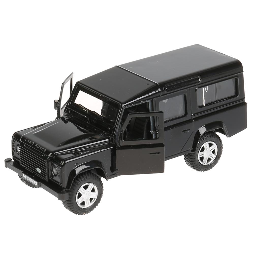Машина метал. Технопарк Land Rover Defender черный 12см открыв. двери, инерц. 271521