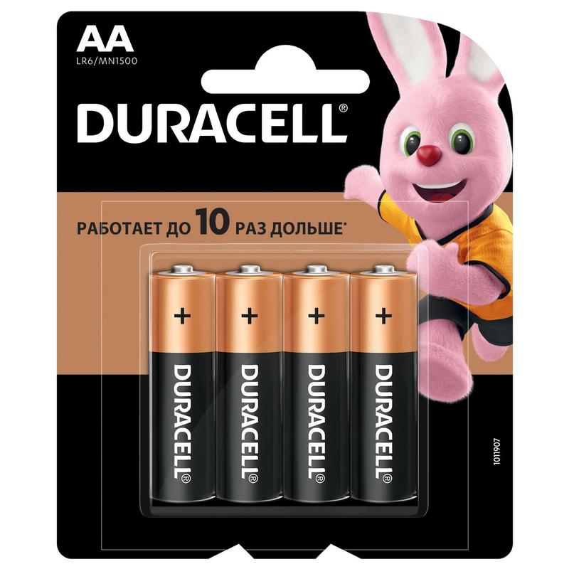 Батарейка Duracell Basic АА  4шт. CN