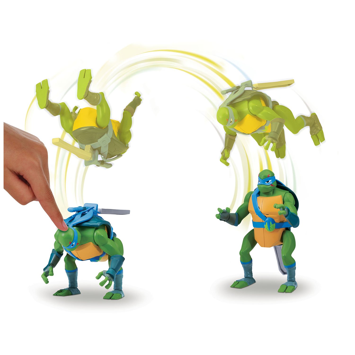 Фигурка Черепашки Ниндзя 15см Леонардо ниндзя-атака серия ROTMNT
