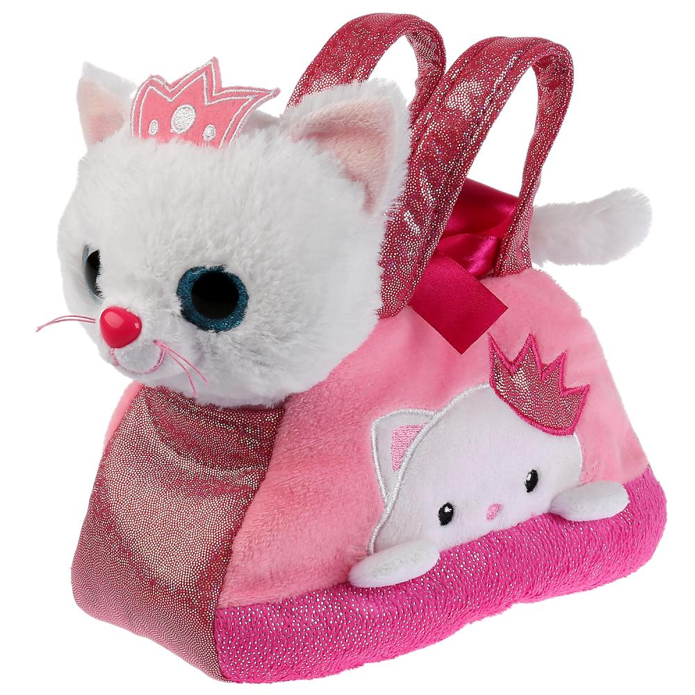 Мягкая игрушка Trudi котёнок в сумочке 20 см