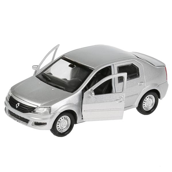 Машина метал. Технопарк Renault Logan серебристый 12см, откр. двери 278697