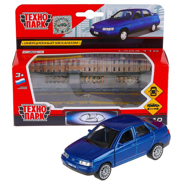 Машина метал. Технопарк Lada 110 синяя 12см, инерц., открыв. двери 283315