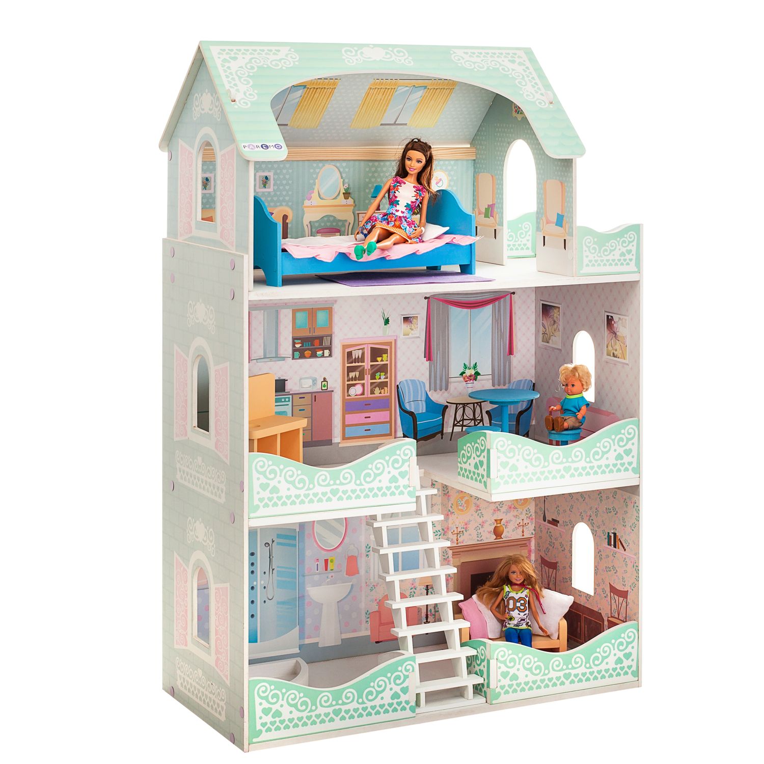 Кукольный домик Вивьен Бэль для кукол до до 30 см 7 предметов мебели и интерьера