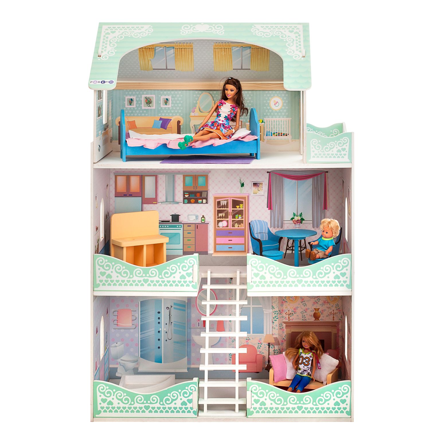 Кукольный домик Вивьен Бэль для кукол до до 30 см 7 предметов мебели и интерьера