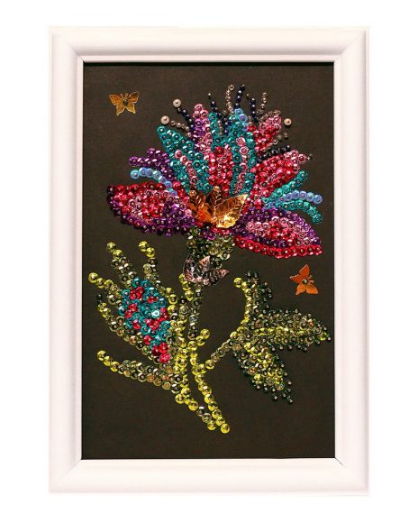 Мозайка из пайеток Волшебный цветок