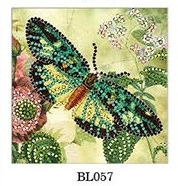 Набор для вышивания бисером 15*15 Яркая бабочка