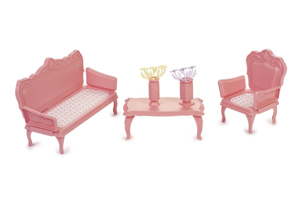 Мебель для кукол Маленькая принцесса (нежно-розовая)