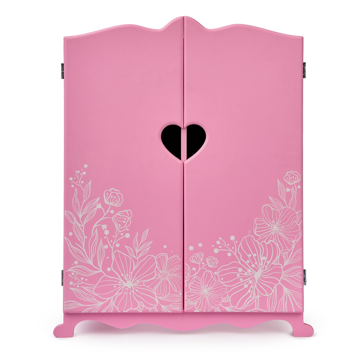 Шкаф с дизайнерским цветочным принтом розовый