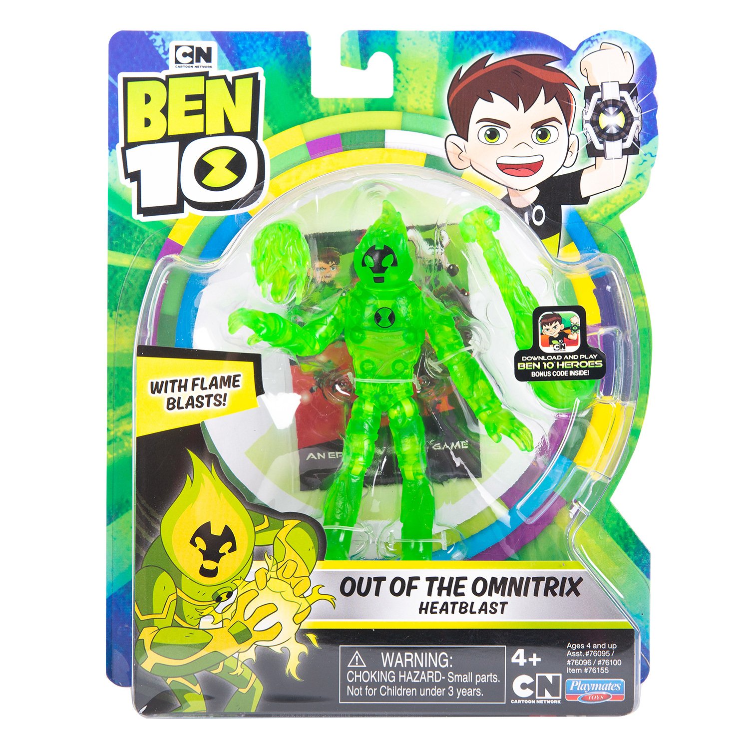 Игрушка Ben 10 Фигурка 12.5 см, Человек-огонь из Омнитрикс