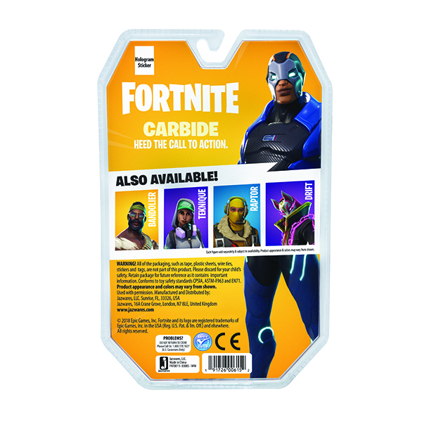 Игрушка Fortnite - фигурка Carbide с аксессуарами