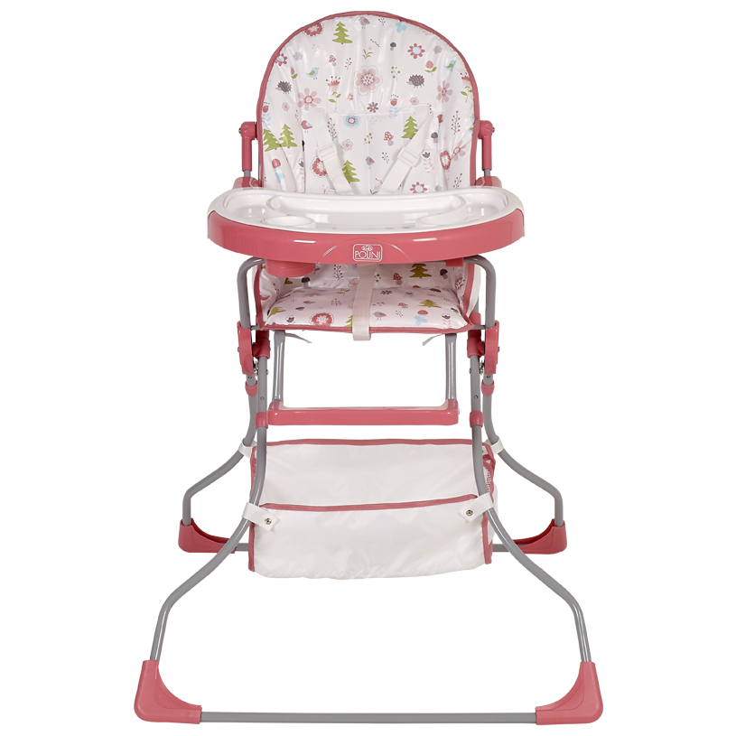 Стульчик для кормления polini kids mirum 590 розовый