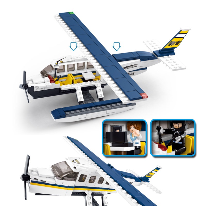 Конструктор Слубан Авиация самолет, 214 дет.