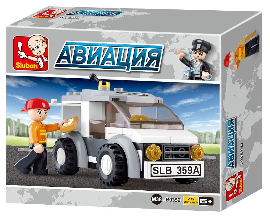 Конструктор Слубан Авиация - Экспресс автомобиль, 75 дет.