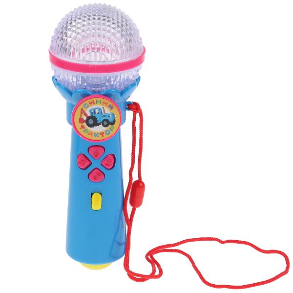 Микрофон Умка Синий Трактор 10 песен из м/ф, аплодисменты, световые эффекты 292320