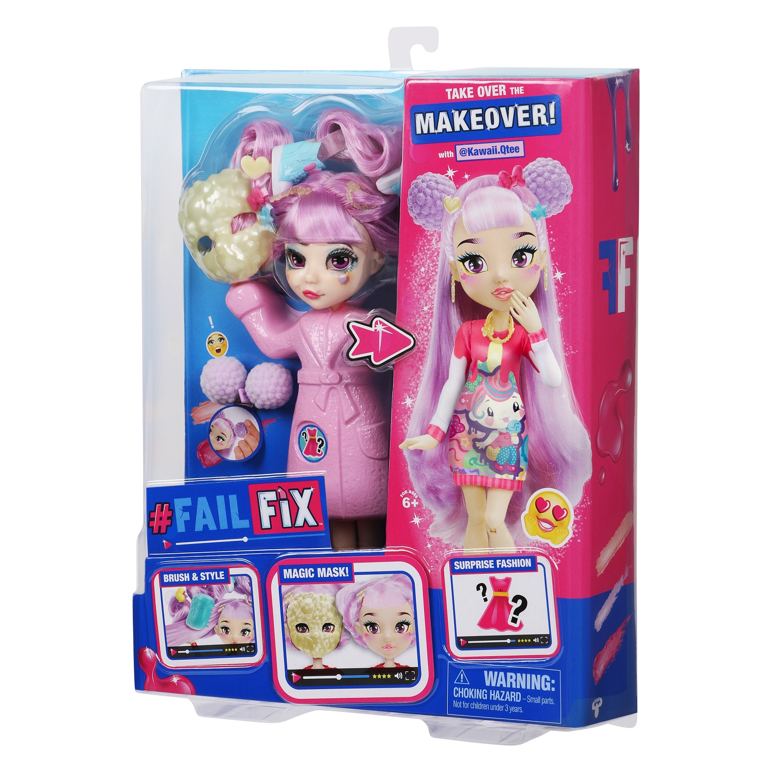 ФейлФикс Игровой набор кукла 2в1 Кавай Кьюти с акс.