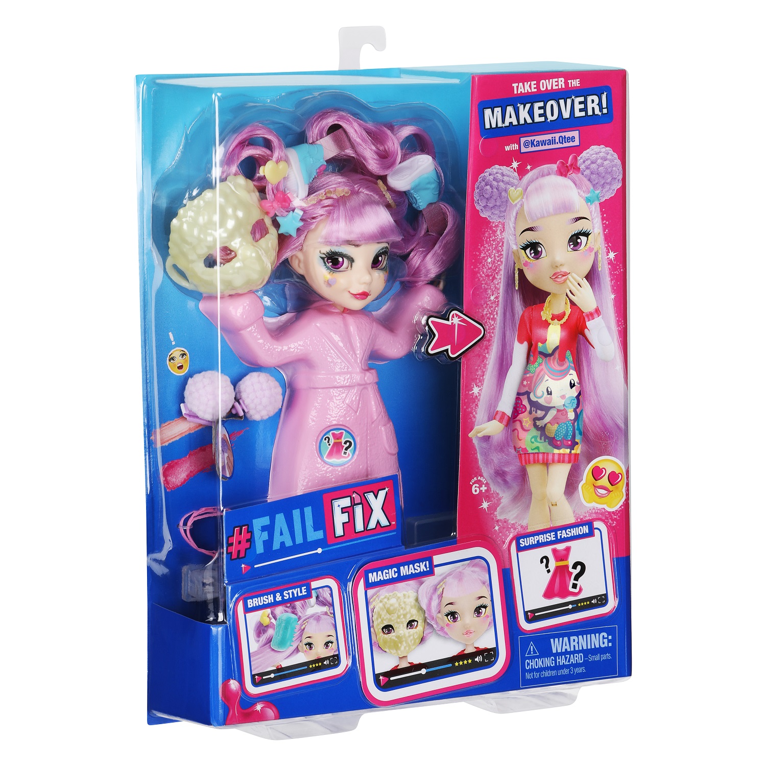 ФейлФикс Игровой набор кукла 2в1 Кавай Кьюти с акс.