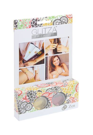 Glitza Fashion Lukky набор Дзен клейк.диз.на 2 листах,2 бан.с блёстками по 1 г,двусто