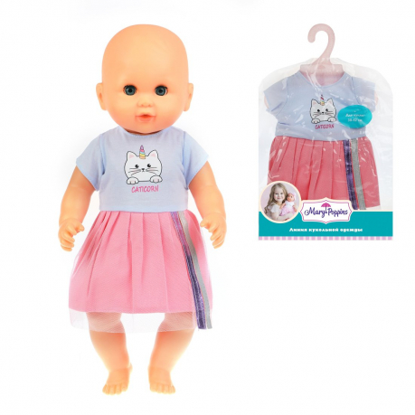 Одежда для куклы 43см, платье Caticorn