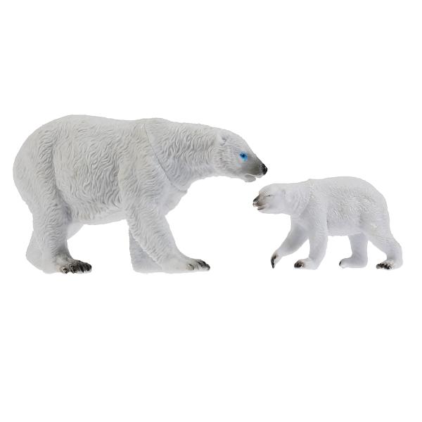 Набор животных Играем Вместе Животные Мамы и малыши (белая медведица и медвежонок) 299985