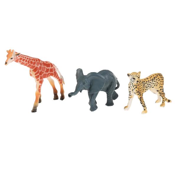 Набор животные африки Играем Вместе 3шт (жираф, гепард, слоненок) 298688