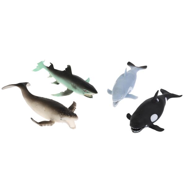 Набор животных Играем Вместе акула, дельфин, касатка, кит 291281