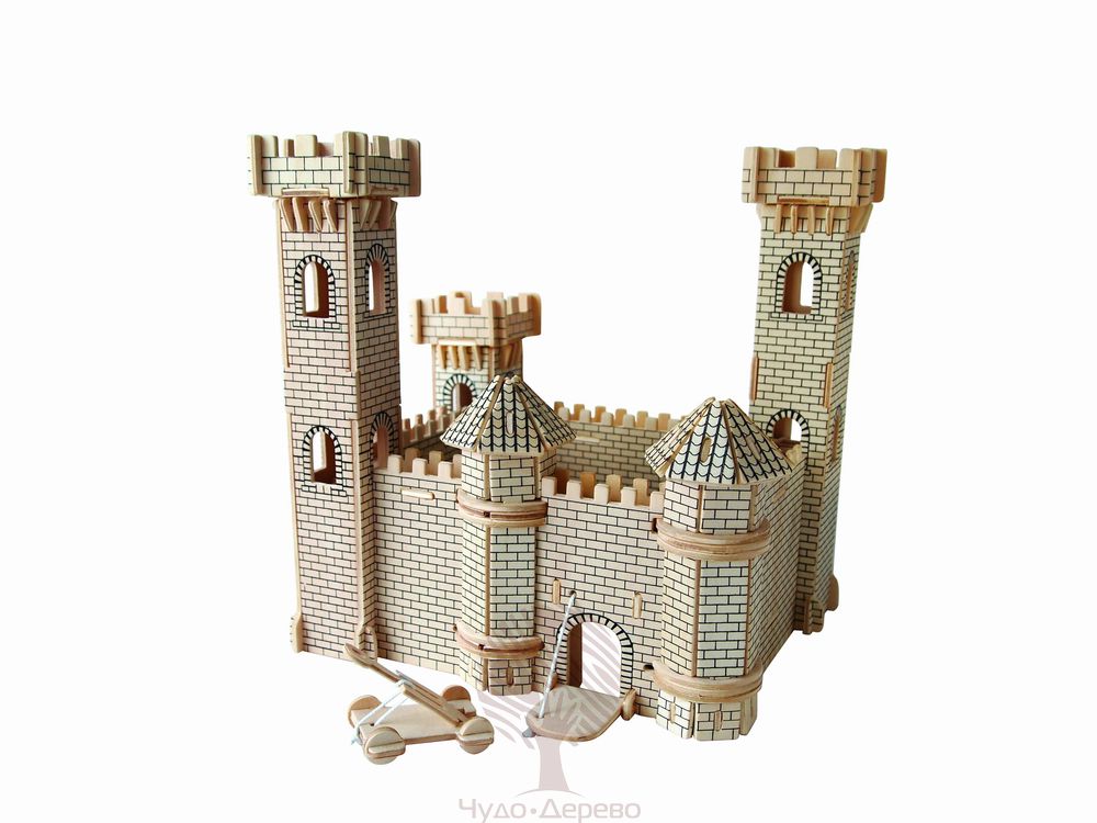 Кашпо деревянное Крепость 3 – фото, описание, цена