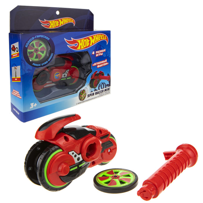 Hot Wheels Spin Racer Огненный Фантом (пуск. механизм с диском)