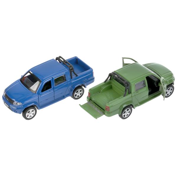 Машина метал. Технопарк Toyota Prado/uaz pickup микс 12 см инерц.,в дисплее 299825