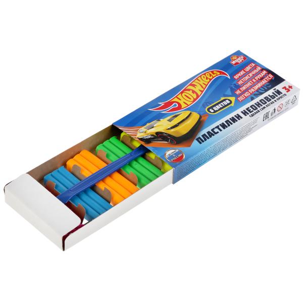 Пластилин 6цв. неон Multiart HOT WHEELS 307324