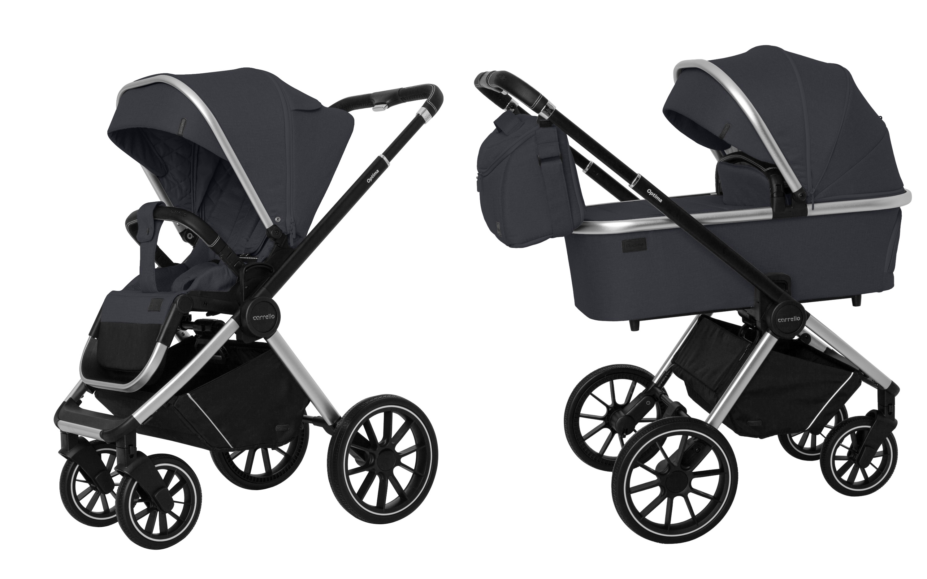 Коляска Carrello 2в1 Optima Platinum Grey