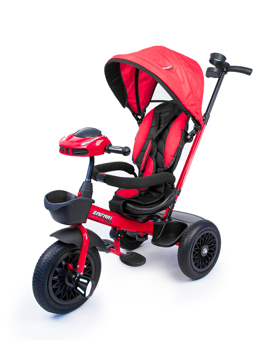 Велосипед Safari Trike Bike поворот сиденья, надув.колеса 12" и 10" красный