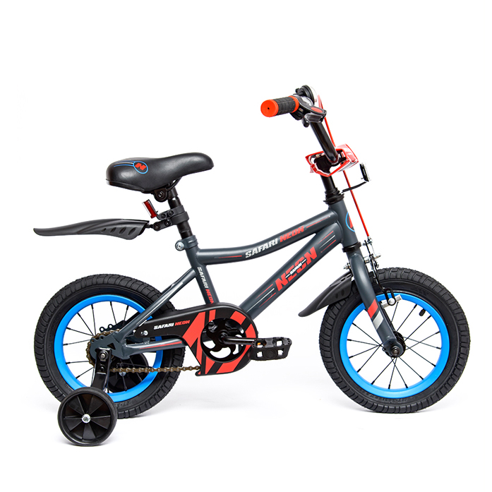 Велосипед 12" Safari proff Neon 2-х колесный красный 1045114/1