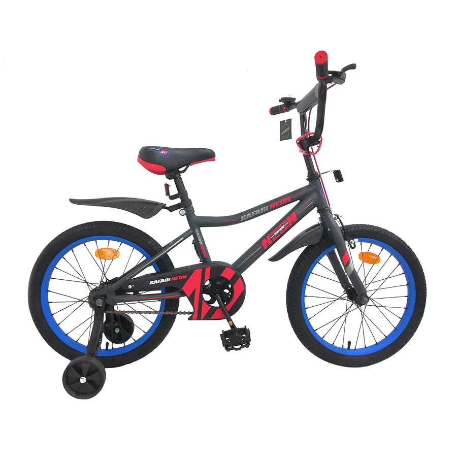Велосипед 18" Safari proff Neon 2-х колесный красный 1045135/1