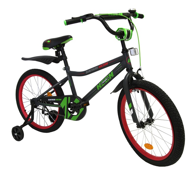 Велосипед 20" Safari proff Neon 2-х колесный, салатовый 1045144/2