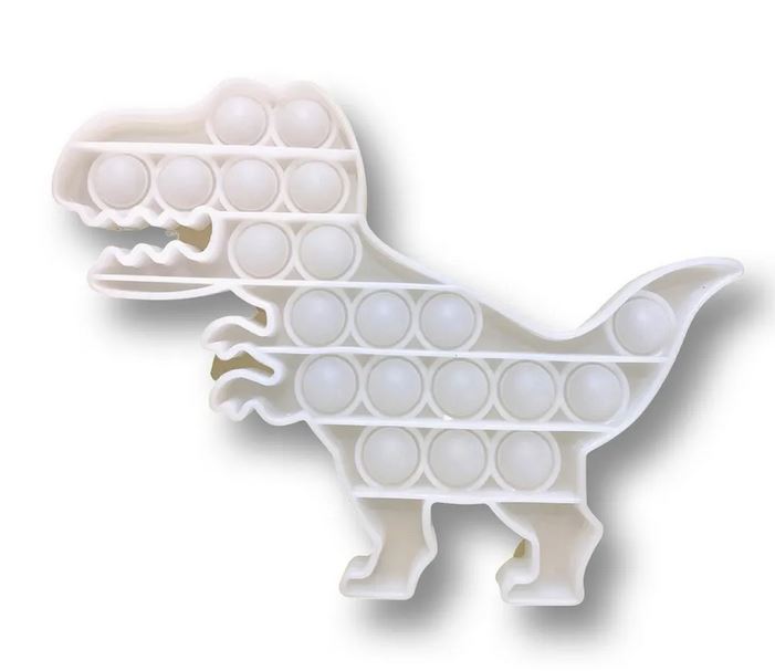 Сенсорная игрушка - антистресс Залипательные пузырьки Динозавр меняющий цвет