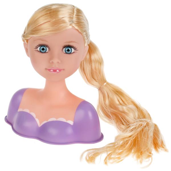 Кукла-манекен Карапуз 21 см, длинные волосы, 13 акс для волос и стразами 313266