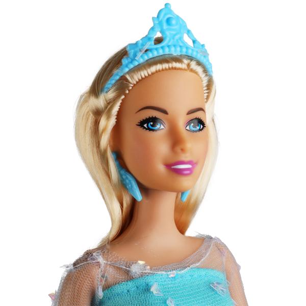 Кукла София 29см снежная принцесса в голубом платье, расческа в комплекте 315677