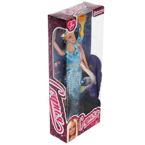 Кукла София 29см русалка, радужные длинные волосы, расческа в комплекте 314498