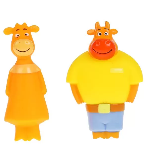 Игрушка для ванны Капитошка Оранжевая корова Ма и Па 316000