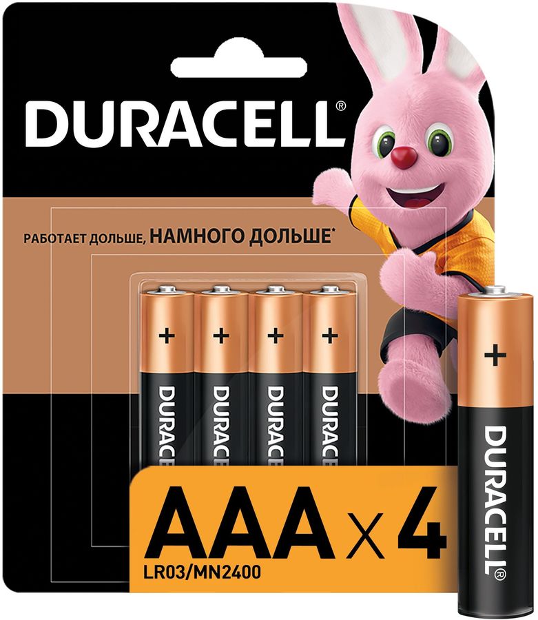 Батарейка Duracell Basic АAA LR03 4шт. CN