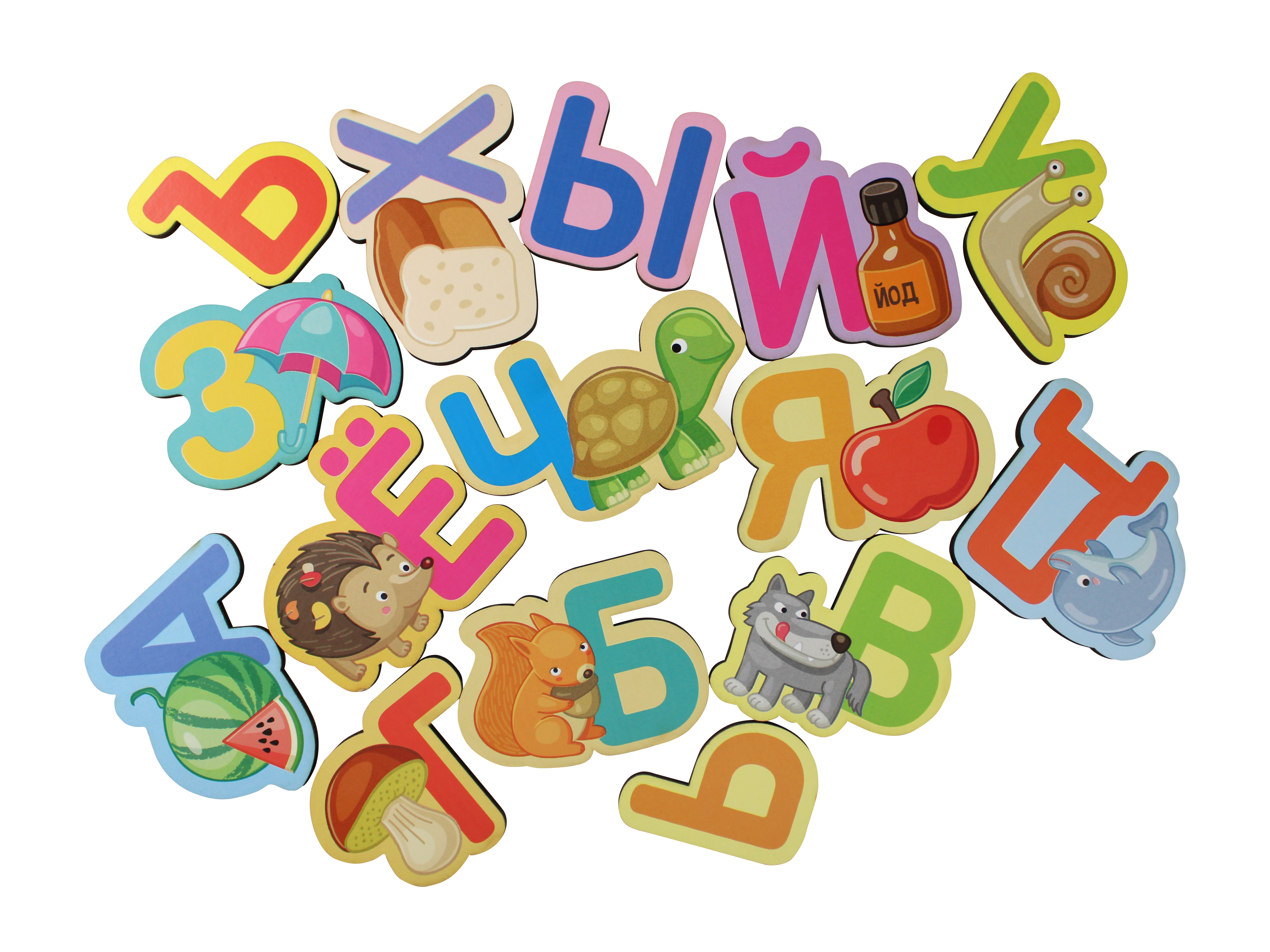 Игра развивающая Азбука деревянная в картинках Baby Toys Wood